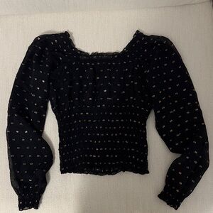 Elegant Black transparent Women's Top